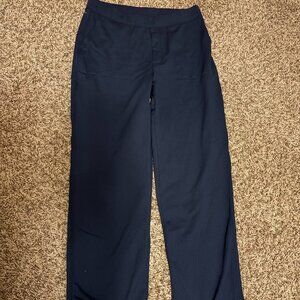 Mondetta Sweatpants Medium Blue Herringbone Print Pull On Pockets Polyester